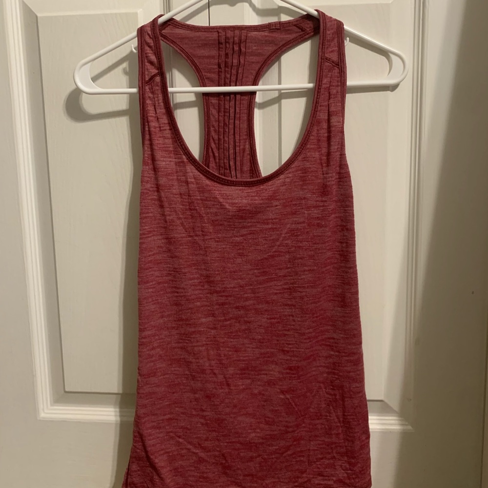 Red Razorback lululemon tank top
